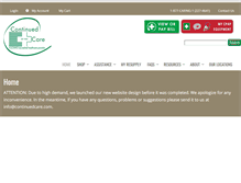 Tablet Screenshot of continuedcare.com